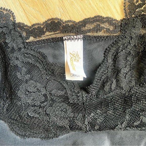 Vintage Barbazon Black Lace Trim Camisole - Picture 4 of 5